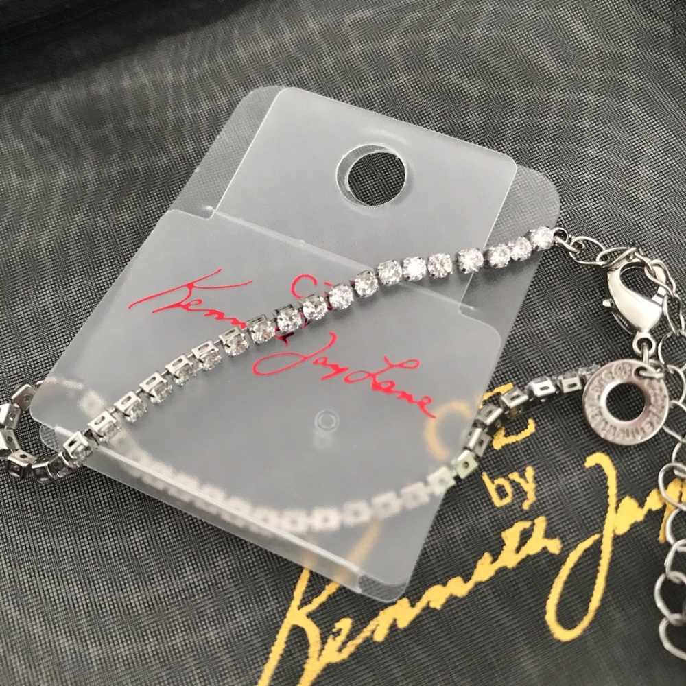 NWT! CZ Kenneth Jay Lane tennis bracelet